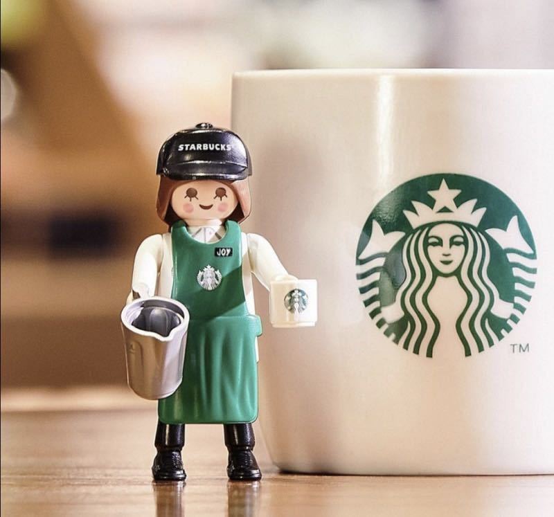 [海外限定] playmobil プレイモービル スタバ Starbucks joy シール付きの画像3