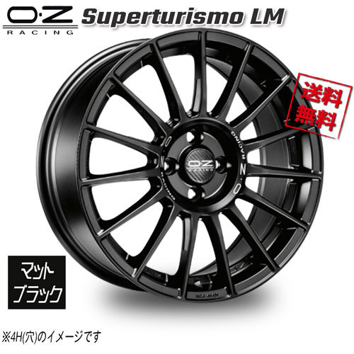 OZレーシング OZ Superturismo LM マットブラック 18インチ 5H114.3 8J+45 4本 75 業販4本購入で送料無料_画像1