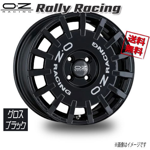 OZレーシング OZ Rally Racing グロスブラック 17インチ 4H98 7J+35 4本 58,06 業販4本購入で送料無料_画像1