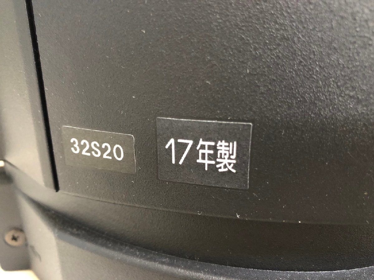 NI020085◆TOSHIBA 東芝◆液晶カラーテレビ 32S20 32V型 2017年製 レグザ リモコン無し 脚無し 直取歓迎！_画像6