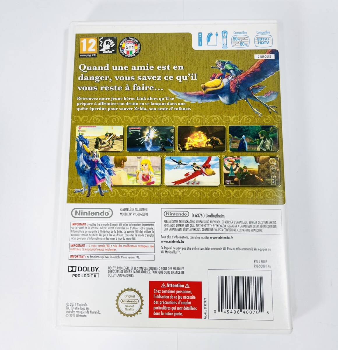 The Legend Of Zelda - Skyward Sword Wii　欧州版　25周年限定スペシャルCD付き スカイウォードソード_画像2