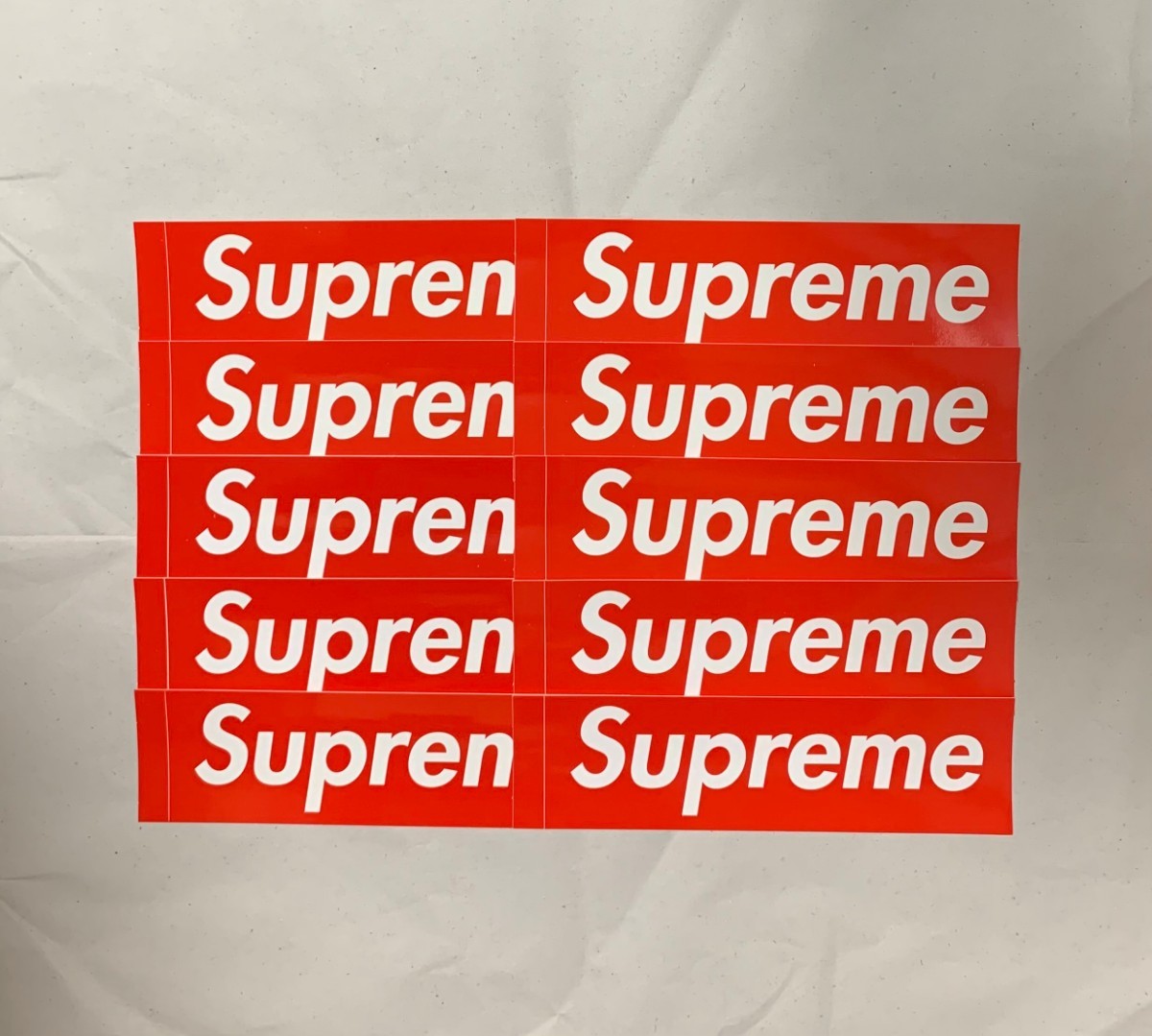 【 10枚セット 】 Supreme Box Logo Sticker シュプリーム ボックスロゴ ステッカー 新品未使用 正規品_画像1