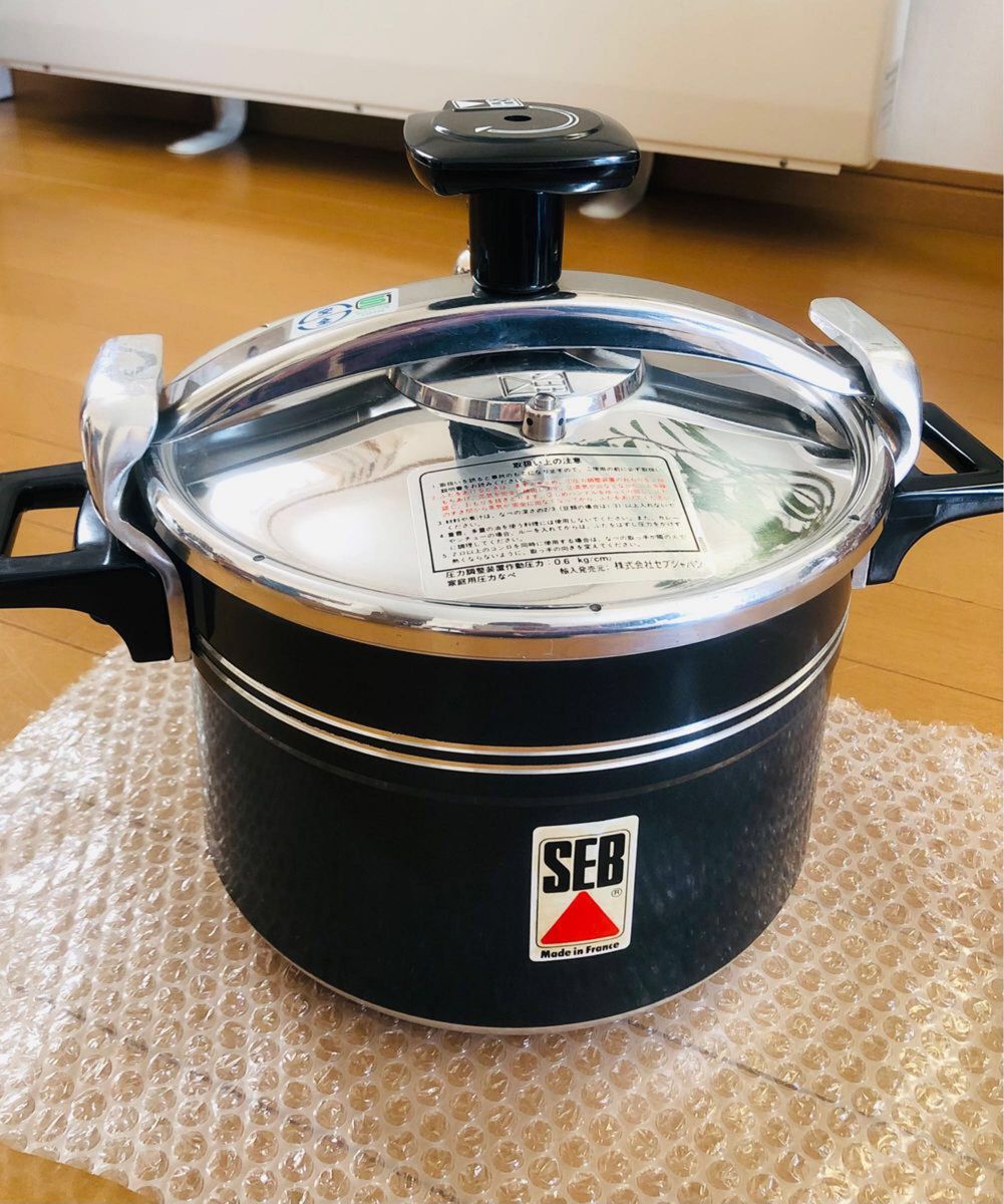 SEB セブジャパン 家庭用圧力鍋 濃紺 フランス製 6L アルミ製 SEB セブジャパン 家庭用圧力鍋 濃紺 フランス製 6L アルミ製