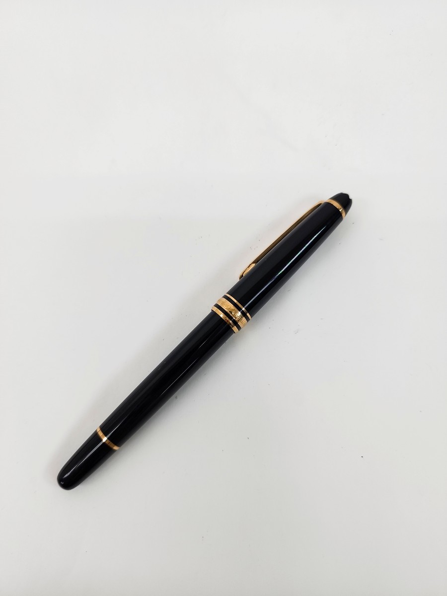 MONTBLANC モンブラン 万年筆 ブラック ゴールド 文房具 筆記用具 MEISTERSTUCK マイスターシュテュック#y1185_画像1