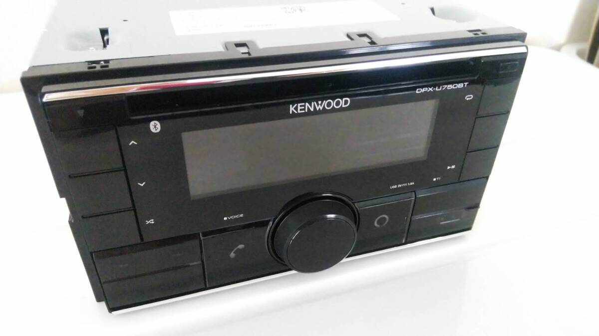 KENWOOD　ＤＰＸ－Ｕ７５０ＢＴ　２ＤＩＮデッキ　超美品（2023.11新品購入後車両への取り付けせず）　CD/USB/iPod/Bluetooth_画像3