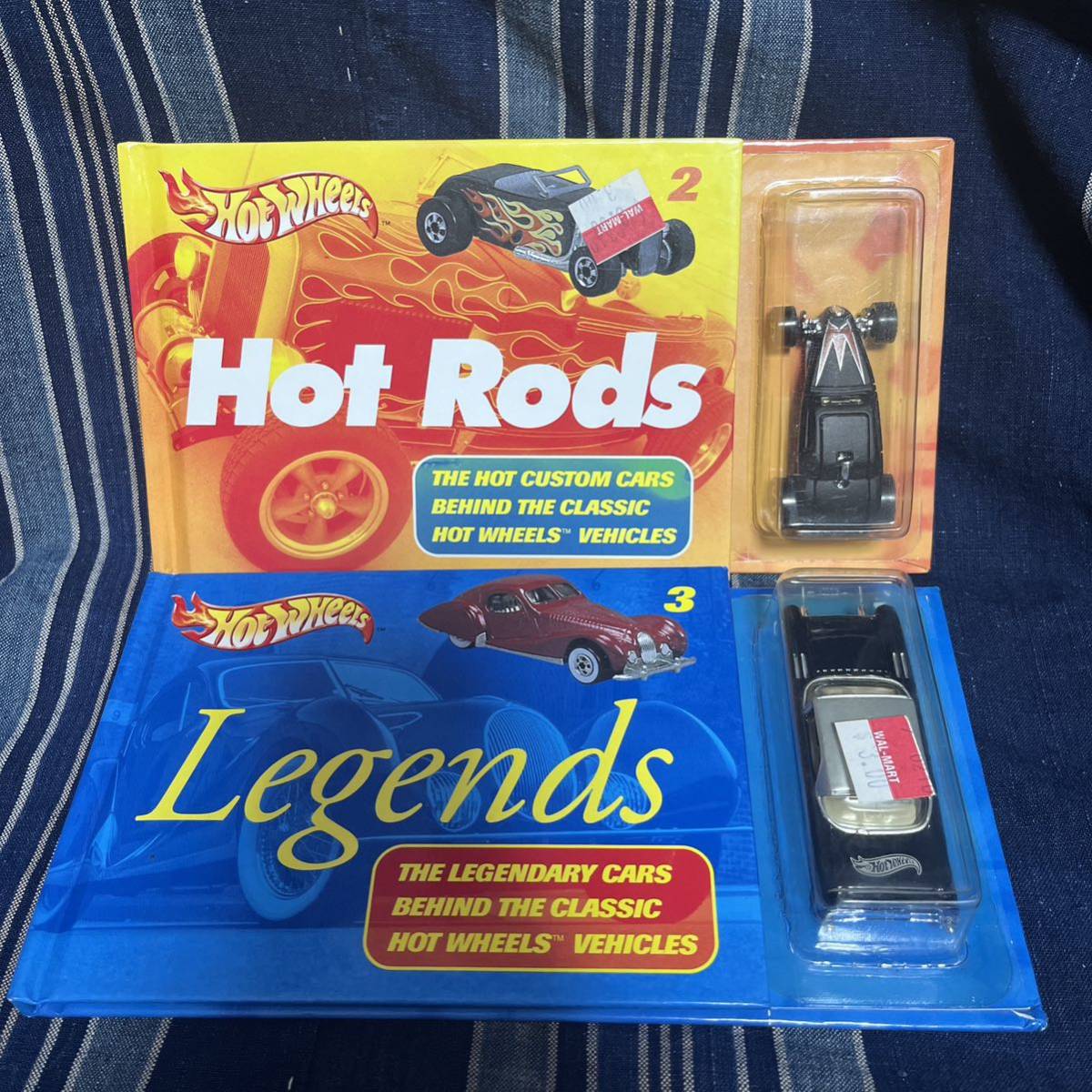 2002年 hotwheels books hotrod 2 legends 3 track t roadster hotrod ホットロッド 57 cadillac キャデラック エルドラド eldorado_画像1