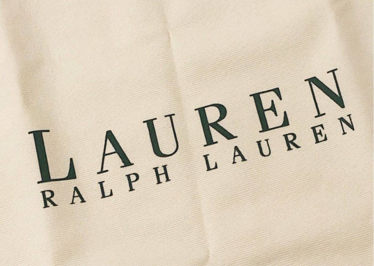 ラルフローレン「RALPH LAUREN」バッグ保存袋 (3607) 正規品 付属品 布袋 巾着袋 不織布製 52×46cm クリーム色 大きめ_画像3