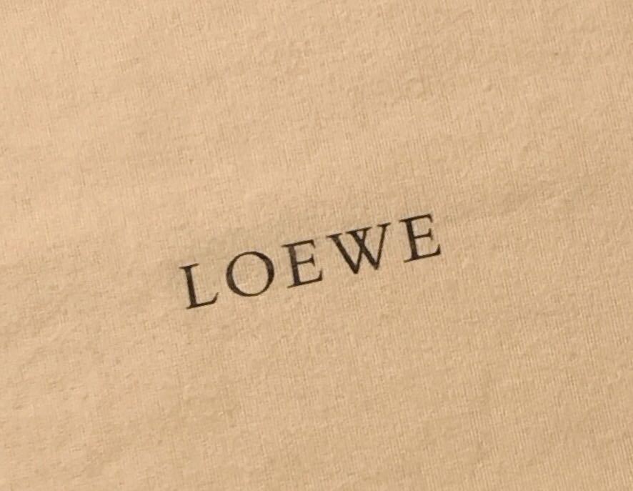 ロエベ「LOEWE」バッグ保存袋 2枚組 旧型 (3392) 正規品 付属品 内袋 布袋 巾着袋 布製 ベージュ の画像4