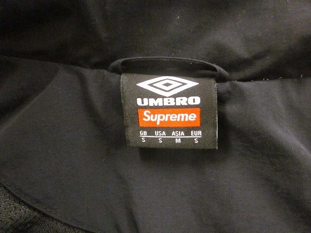 SUPREME×Umbro/シュプリーム×アンブロ 22SS Track Jacket トラックジャケット ジャージ メンズ サイズ : M 黒_画像8
