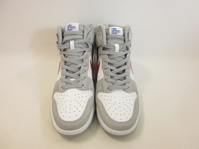 NIKE / ナイキ DUNK HIGH RETRO SEATHLETIC CLUB DJ6152-001 ダンクハイ レトロ 大きいサイズ メンズ スニーカー 白、グレー、赤