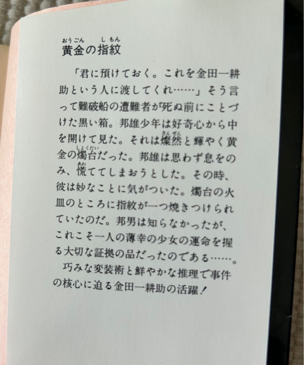 昭和の中古本 【横溝正史】 「黄金の指紋」　角川文庫