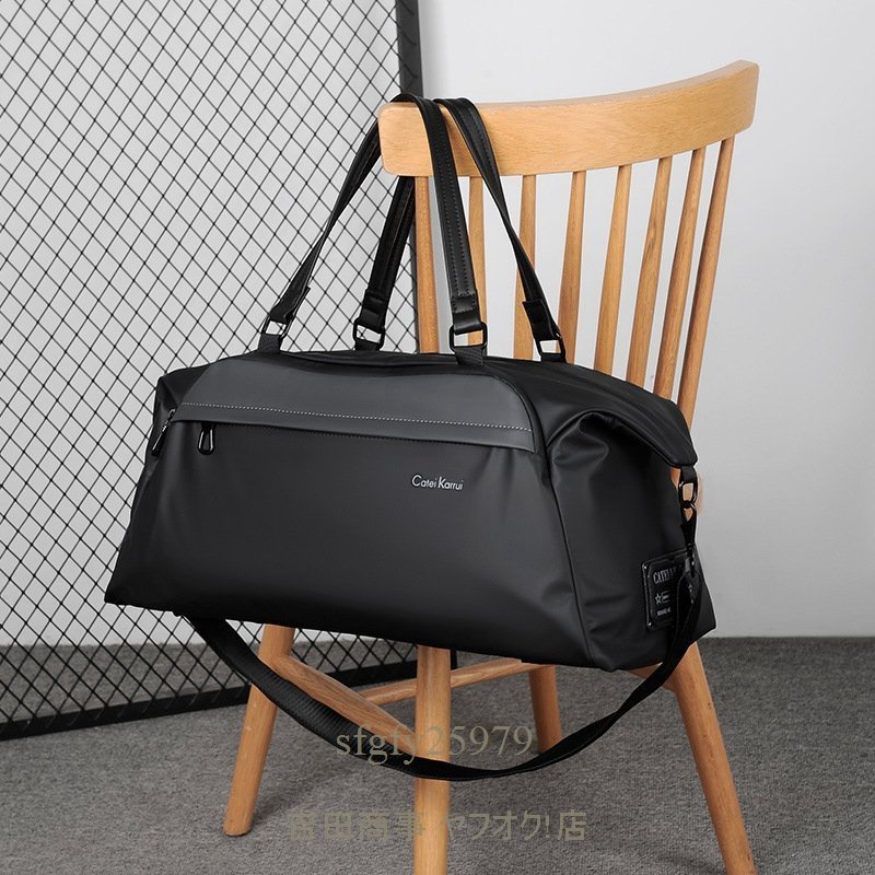 B0398☆大人気 ボストンバッグ ハンドバッグ メンズバッグ 斜め掛け ショルダーバッグ ゴルフバッグ 出張 旅行 カバン 大容量 軽量 黒色