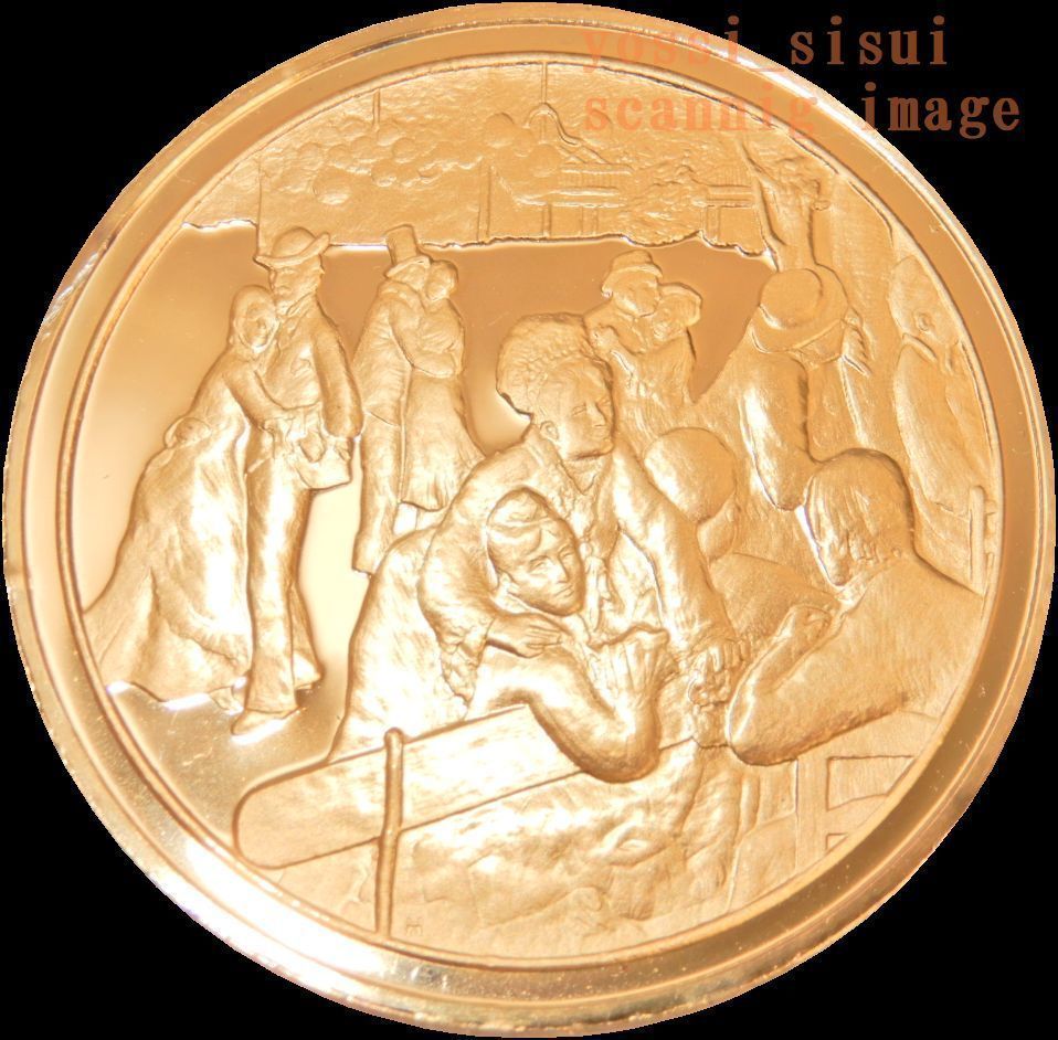  rare limited goods France structure . department made painter runowa-ru picture Garrett dance relief original gold finishing original silver made silver medal coin insignia chapter .