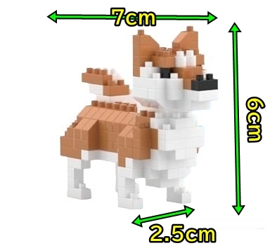 新品・未使用 プチブロック 柴犬 犬 ドッグ 愛犬 シバケン 豆柴 しばいぬ ミニブロック_画像2