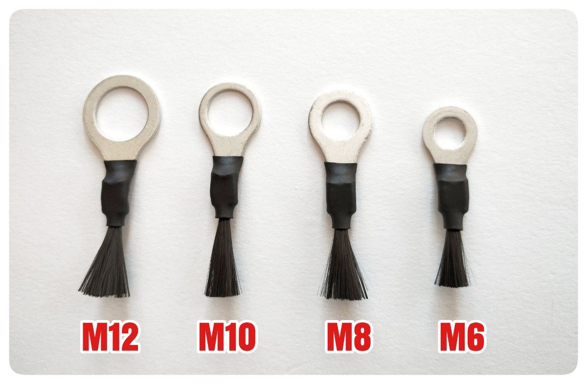 カーボン放電索　10個　M6・M8・M10・M12　カーボンスタティックディスチャージャー　除電/放電/エコ/燃費/静電気除去