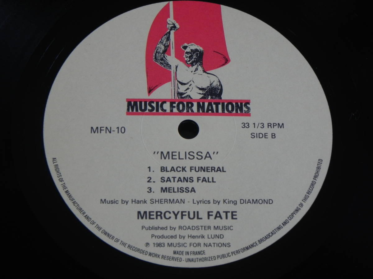 【訳有】UK盤LP★MERCYFL FATE / MELISSA マーシフル フェイト / メリーサ メジャーデビューアルバム MUSIC FOR NATIONS MFN 10★_画像6