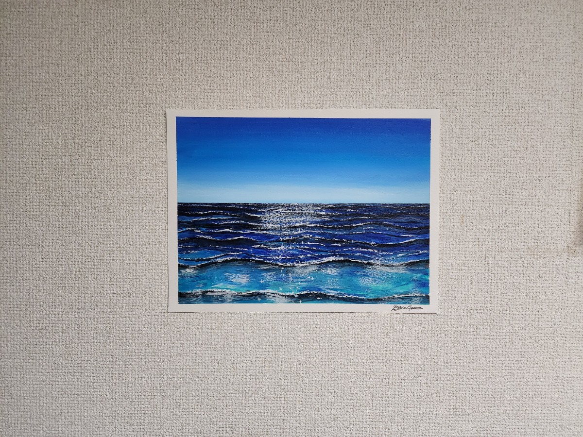 アクリル画 海 風景画 絵画 イラスト アート 海の絵 原画|Yahoo アクリル画 海 風景画 絵画 イラスト アート 海の絵 原画|Yahoo