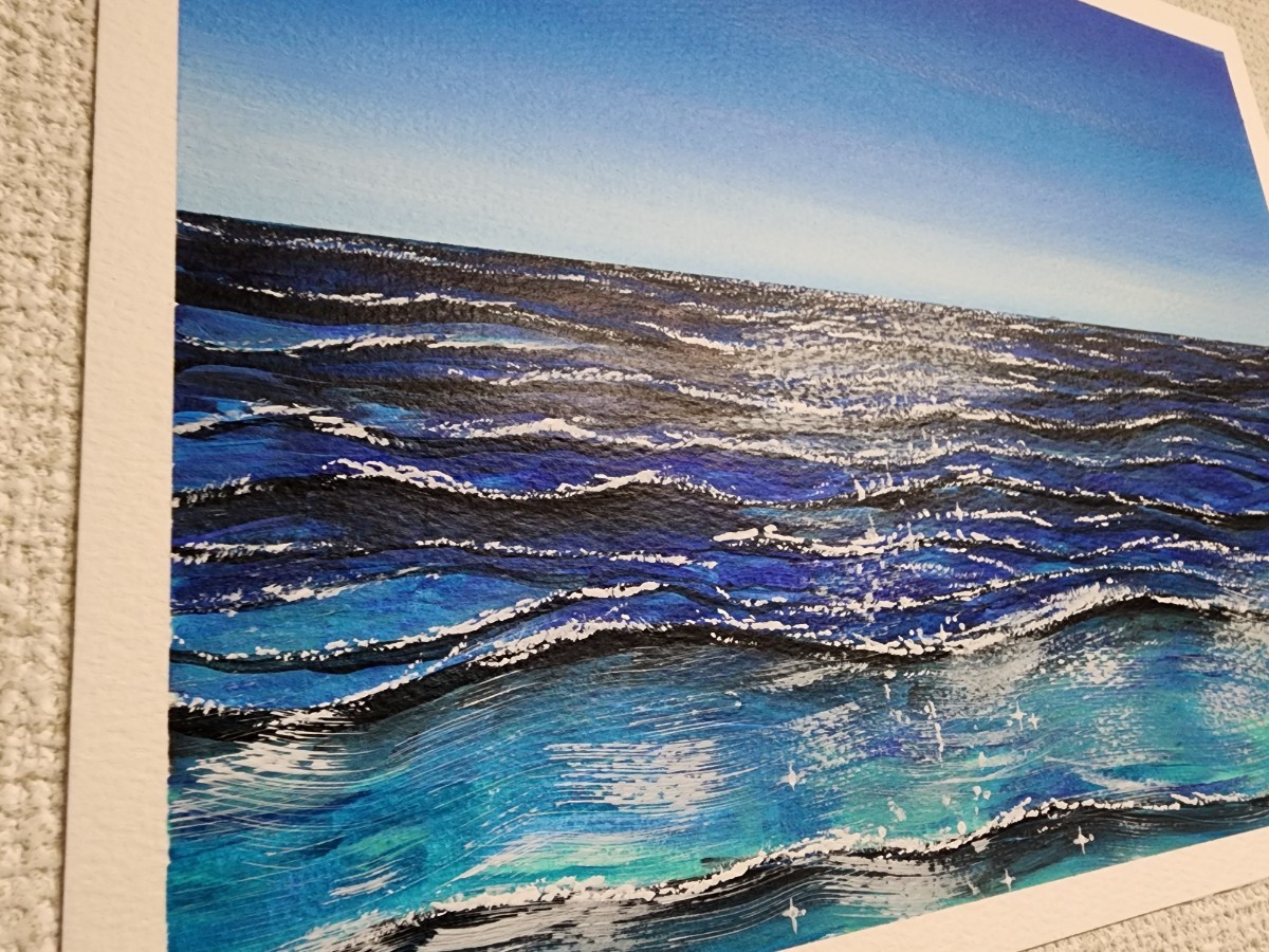 アクリル画 海 風景画 絵画 イラスト アート 海の絵 原画|Yahoo アクリル画 海 風景画 絵画 イラスト アート 海の絵 原画|Yahoo