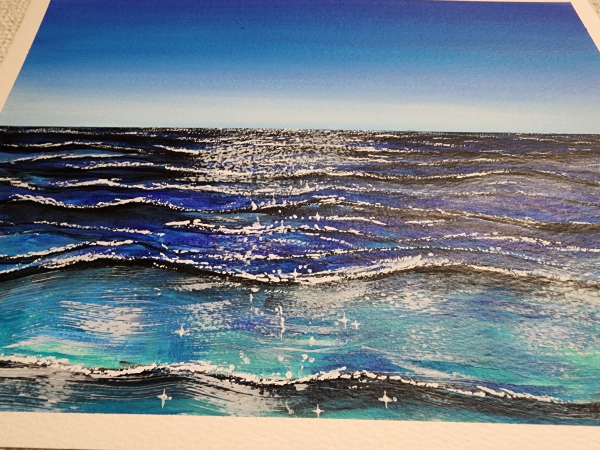 アクリル画 海 風景画 絵画 イラスト アート 海の絵 原画|Yahoo アクリル画 海 風景画 絵画 イラスト アート 海の絵 原画|Yahoo