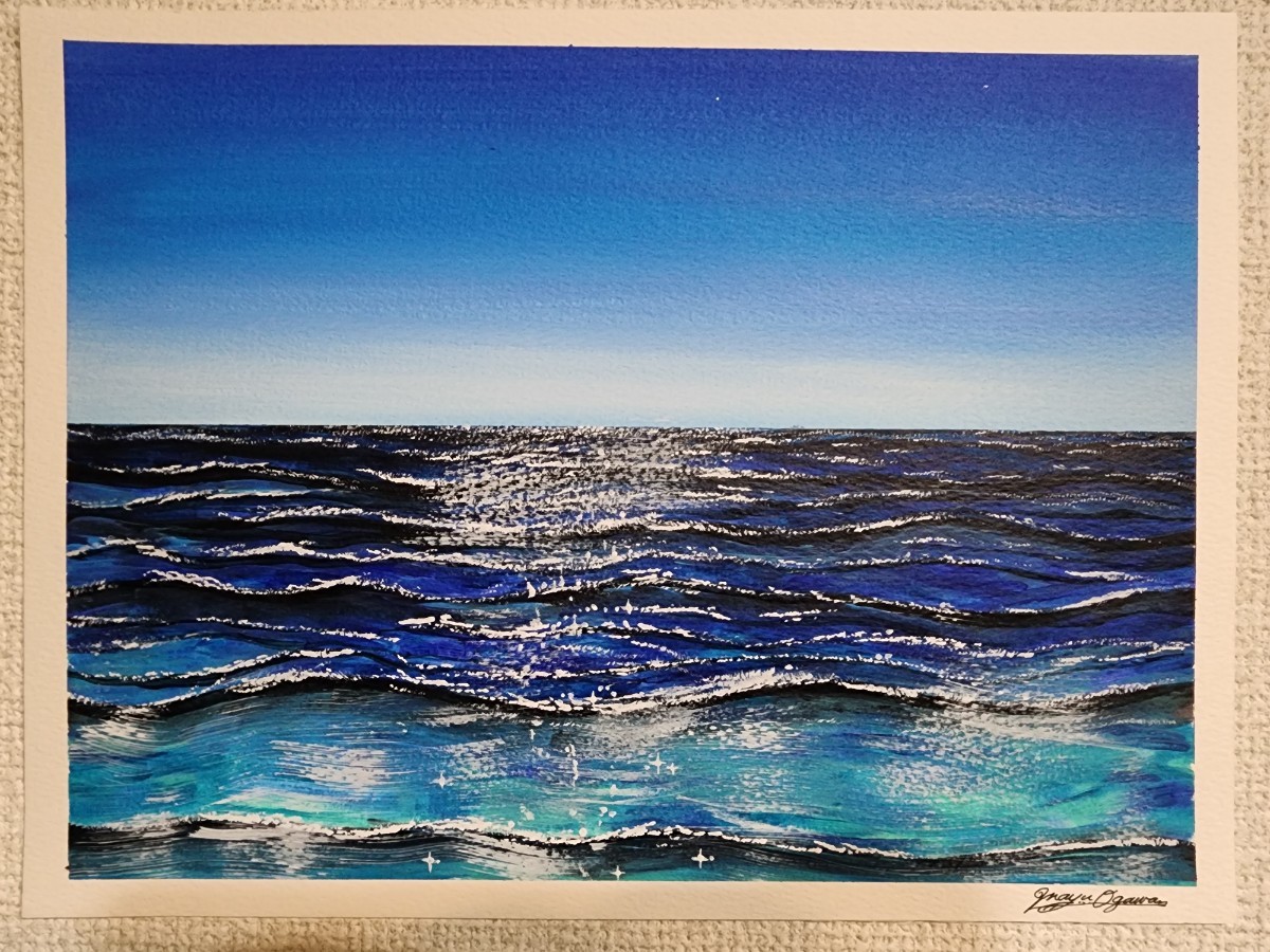 アクリル画 海 風景画 絵画 イラスト アート 海の絵 原画|Yahoo アクリル画 海 風景画 絵画 イラスト アート 海の絵 原画|Yahoo