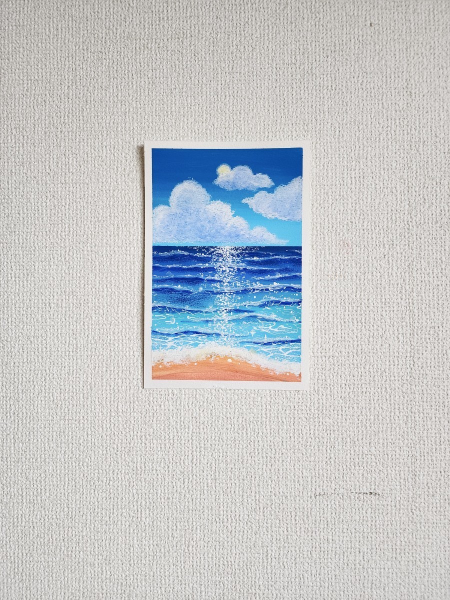 風景画　海　絵画_画像2