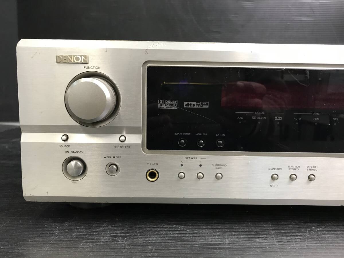 ./DENON/AV Surround усилитель /AVC-1620/ работа не возможно / серебряный / корпус только / царапина есть / Denon /2.16-107 ST