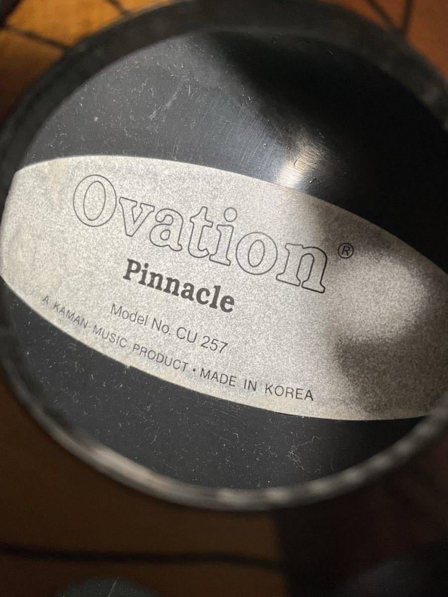 Ovation オベーション Pinnacle ピナクルシリーズ エレアコ ギター CU257 HB ハニーバースト トップ単板 Solid Top OP30 ハードケース付き_画像10