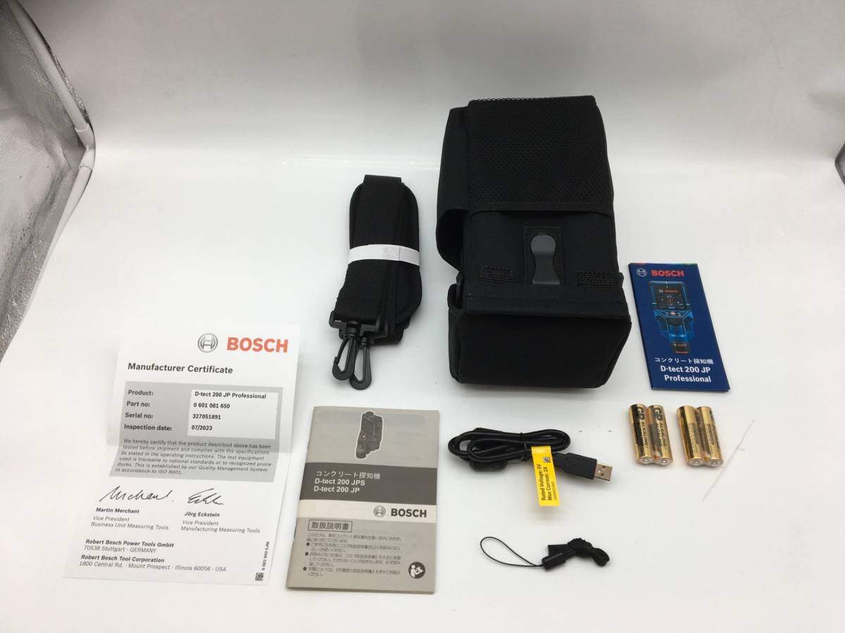 【領収書発行可】〇BOSCH/ボッシュ コンクリート探知機 本体+キャリングケース(布製)付 D-TECT200JP [IT44KCESH1G6]_画像9