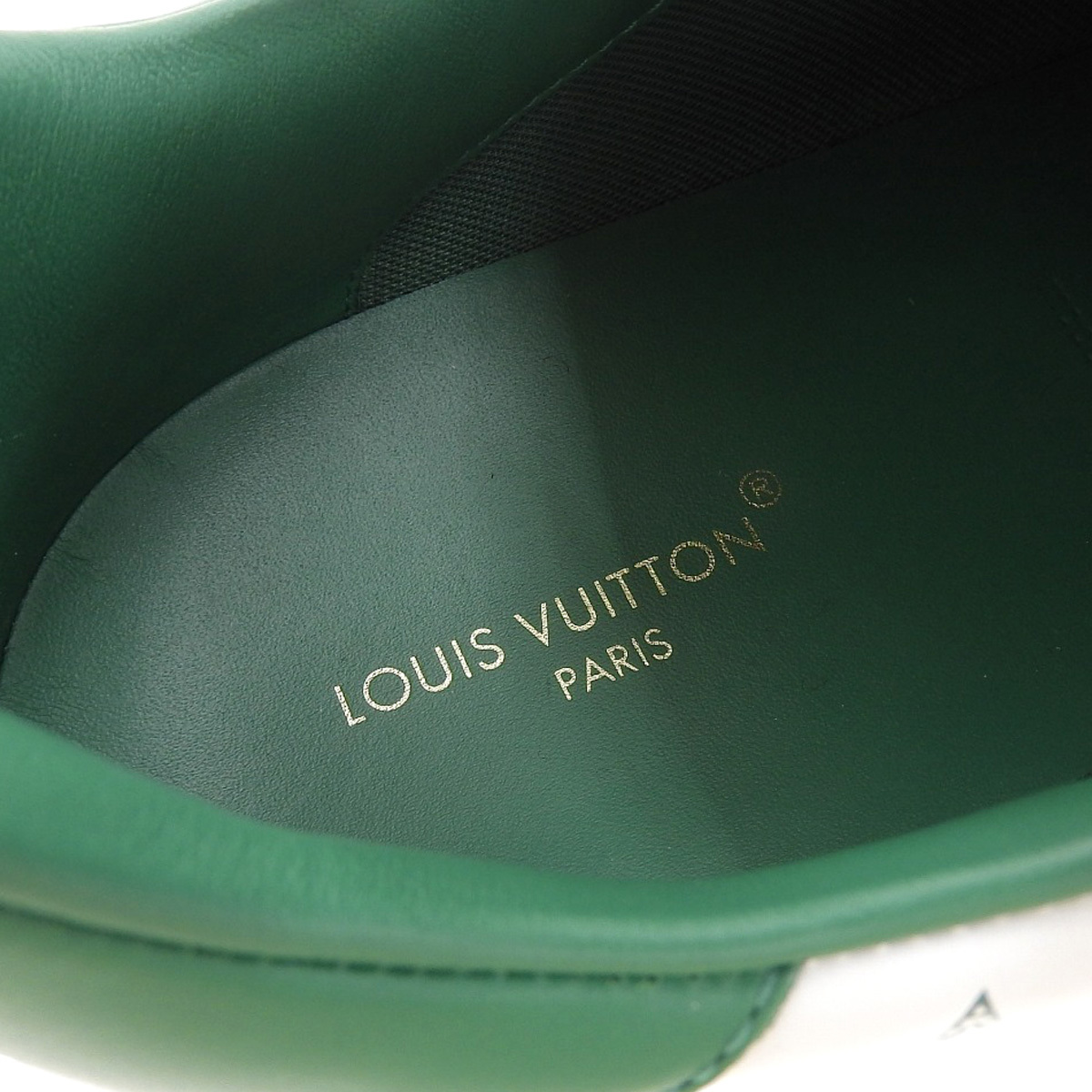 ルイヴィトン ビバリーヒルズ ライン スニーカー モノグラム 1ABMDP メンズ ホワイト グリーン LOUIS VUITTON 中古 【アパレル・小物】の画像6