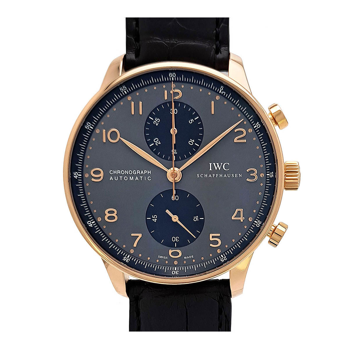 IWC ポルトギーゼ クロノグラフ IW371610 自動巻き ピンクゴールド メンズ IWC 中古 【時計】