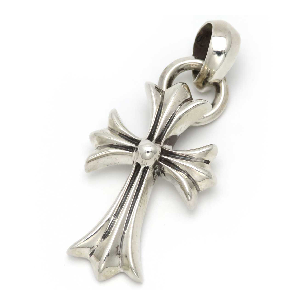 クロムハーツ スモール CHクロス with ベイル ペンダントトップ Sterling ユニセックス CHROME HEARTS 中古 【アパレル・小物】_画像1