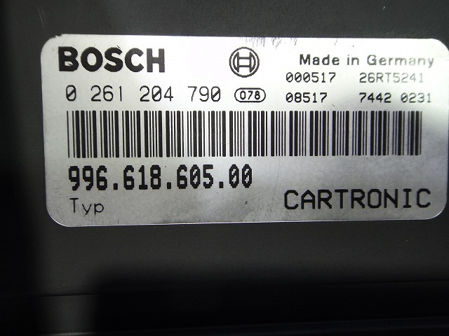  Porsche Boxster 986 engine computer - product number 99661860500 [0137]