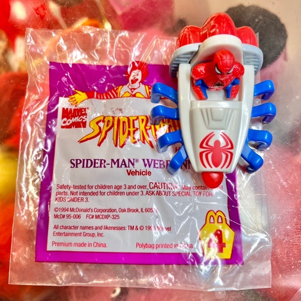 マクドナルド ハッピーミールトイ スパイダーマン ハッピーセット おもちゃ 1995年製 McDonald’s Happy Meal toys Spider-Man の画像6