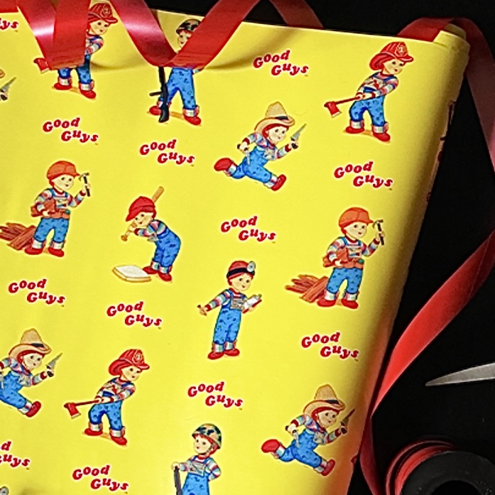  child Play 2gdogaiz wrapping paper wrapping paper Child\'s Play2 Good Guys chucky good guys goodguys tea  key 