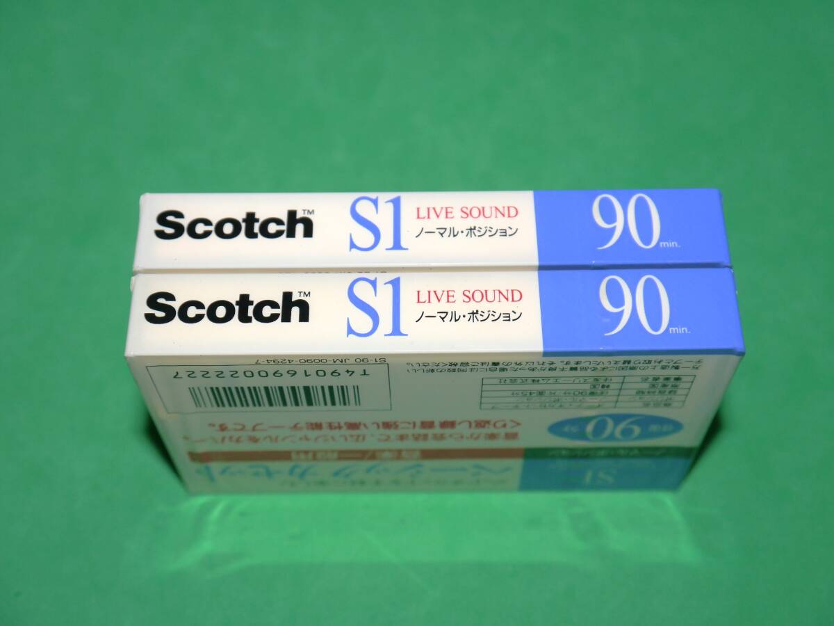 未開封 未使用 Scotch S1 80分 2本セット ノーマルポジション カセットテープ スコッチ_画像4