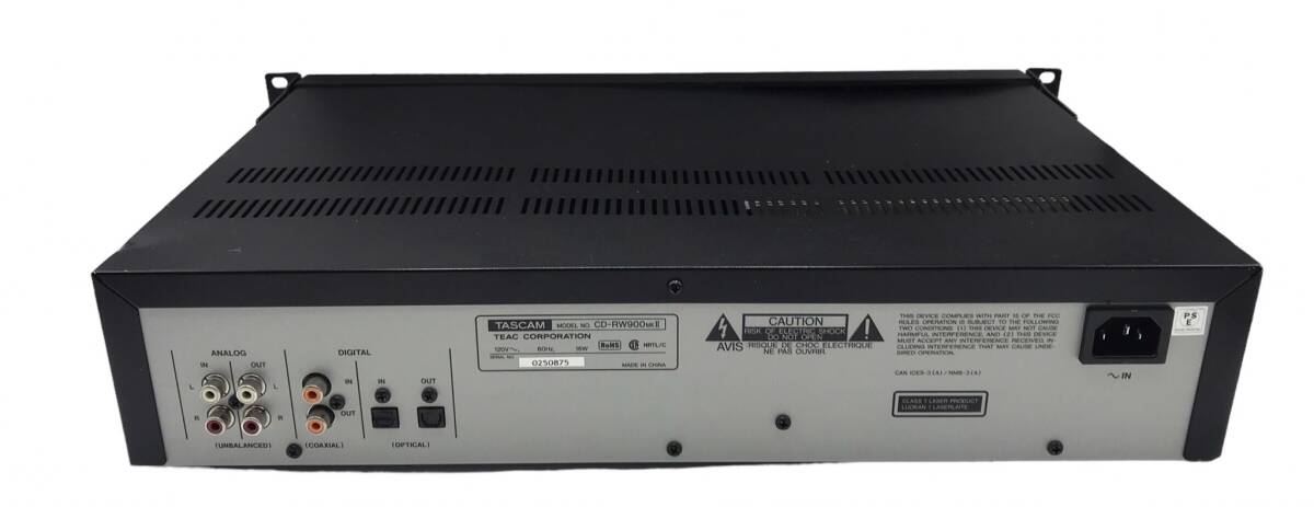 Y0535（訳アリ）TASCAM CDレコーダー/プレーヤー 業務用 CD-RW900MK2_画像9