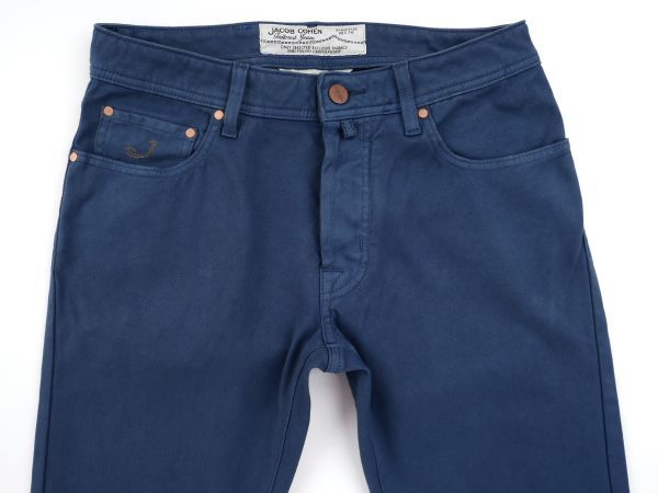 【新品未使用】JACOB COHEN ヤコブコーエン◆Made In Italy◆J688◆31◆ガーメントダイ スリム ストレッチ コットン デニム パンツ◆ブルー_画像5