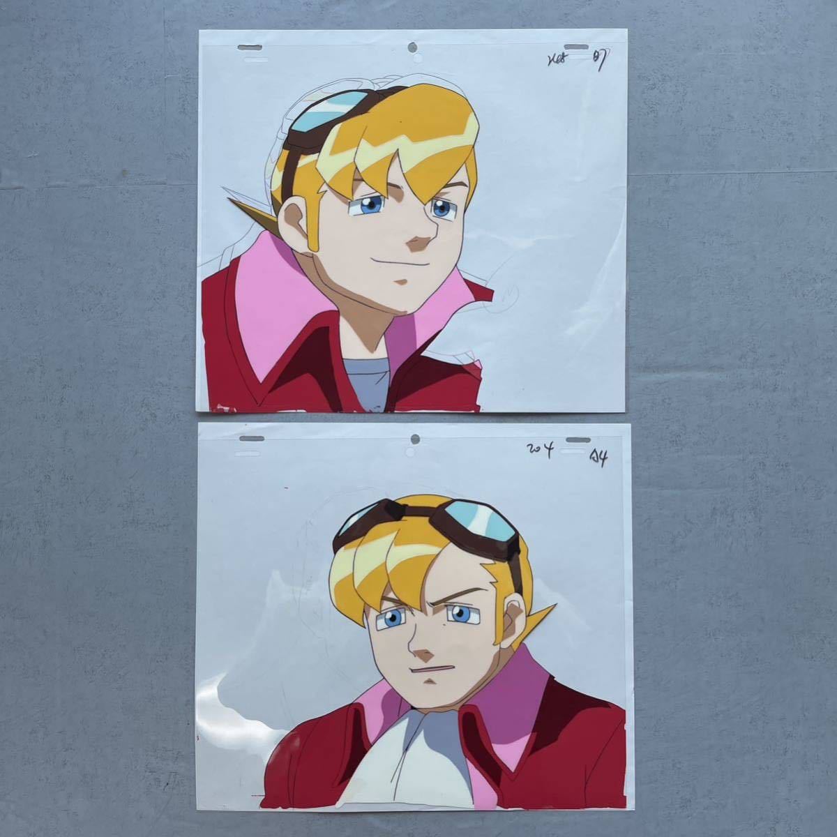 ■【パワーストーン Power Stone】【エドワード フォッカー Edward Falcon】原画 動画 セル画 張り付き 2枚anime genga cel アニメ(T52) _画像3