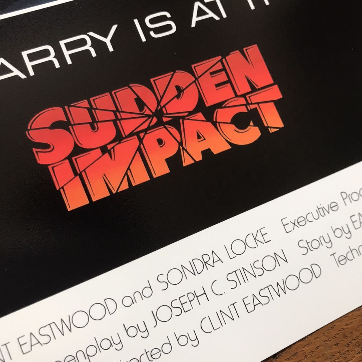 ポスター『ダーティハリー4』（Sudden Impact）1983年★クリント・イーストウッド/ハリー・キャラハン_画像5