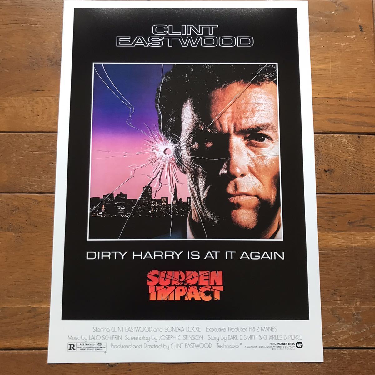 ポスター『ダーティハリー4』（Sudden Impact）1983年★クリント・イーストウッド/ハリー・キャラハン_ポスターサイズ：42cm × 29.7cm