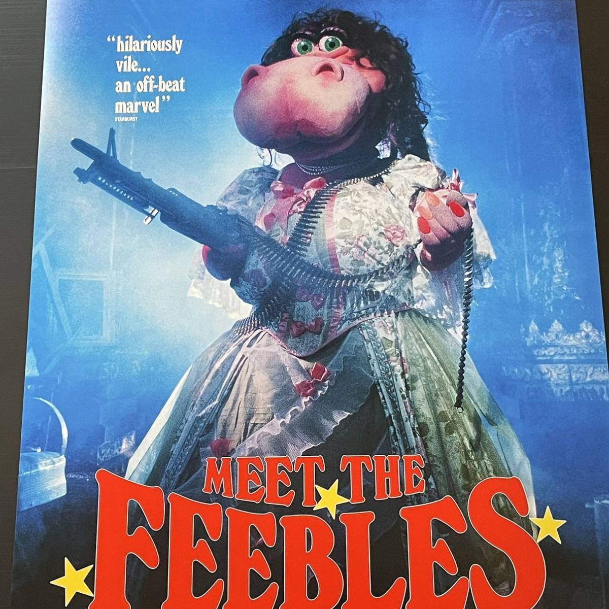 ポスター『ミート・ザ・フィーブル 怒りのヒポポタマス』（Meet the Feebles）A★ピーター・ジャクソン/パペット/ロード・オブ・ザ・リング_画像3