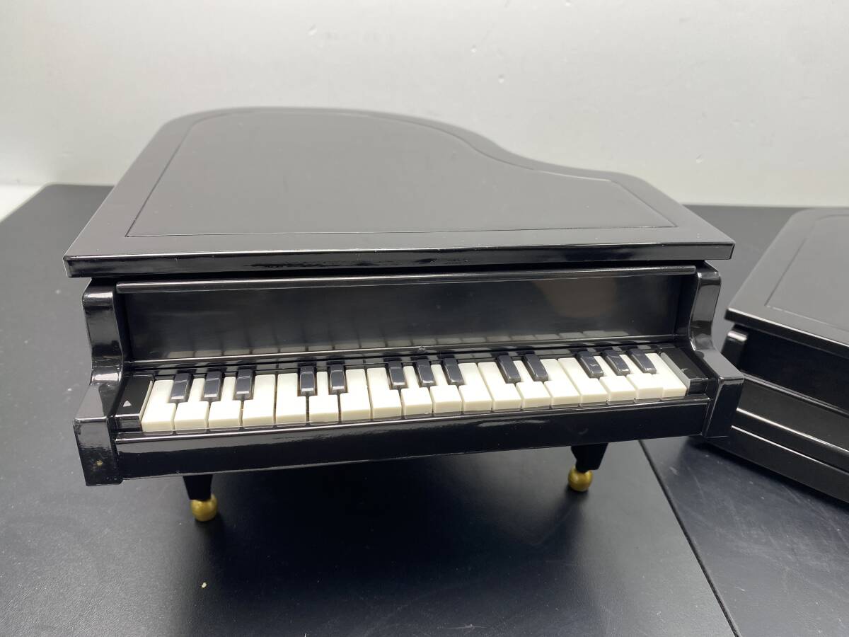 *DAREDEMO Piano* automatic musical performance piano 2 point set sale miniature [ used / present condition goods / operation not yet verification ]