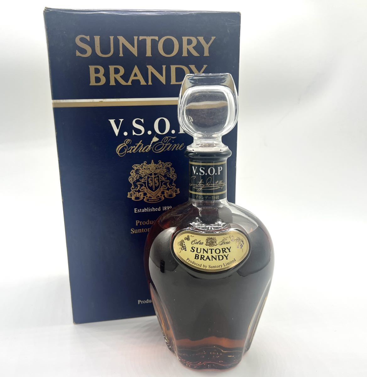 未開栓 サントリー SUNTORY 古酒 ブランデー 特級 BRANDY VSOP 43% 箱付き_画像1