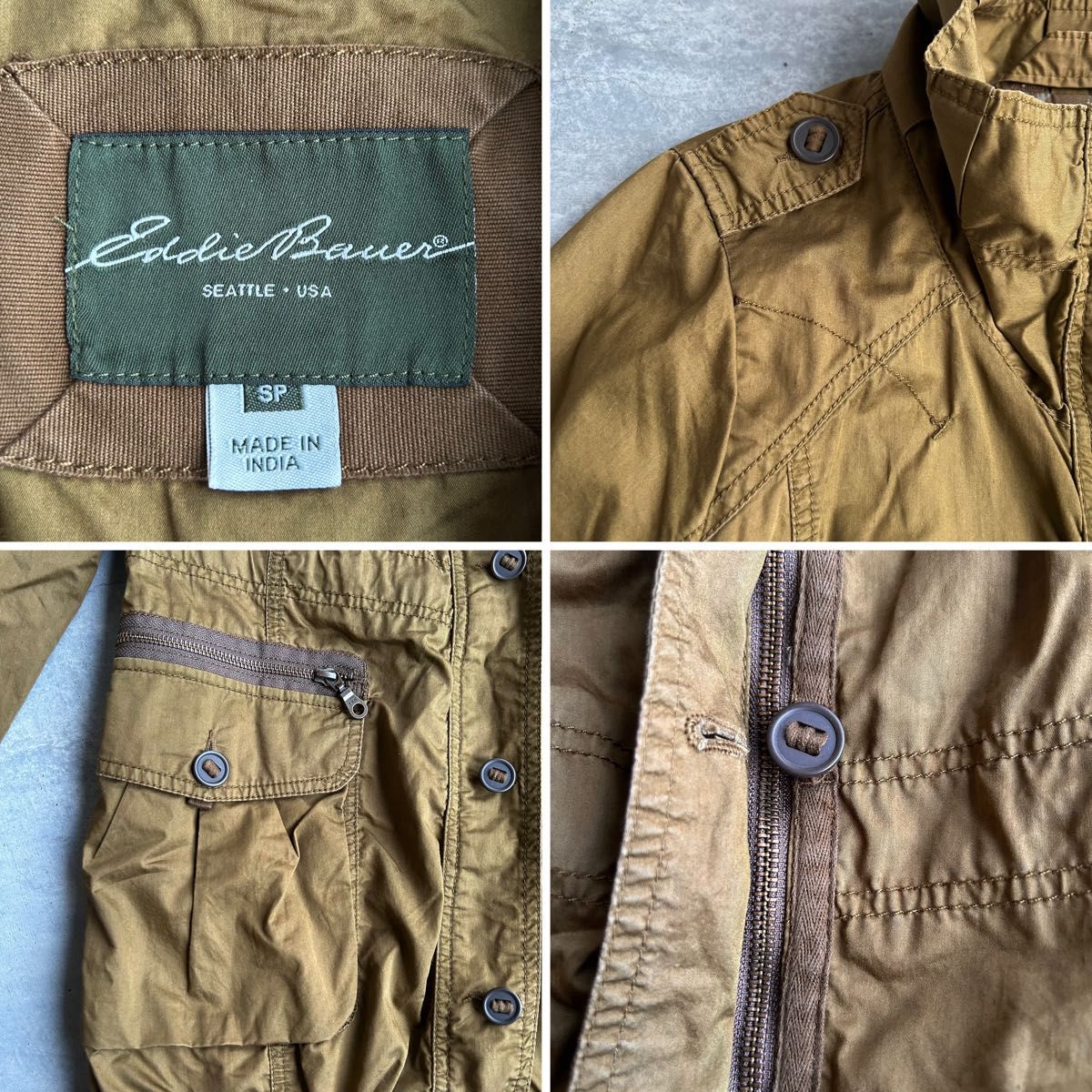 美品 Eddie Bauer エディーバウアー ミリタリーコート モッズコート