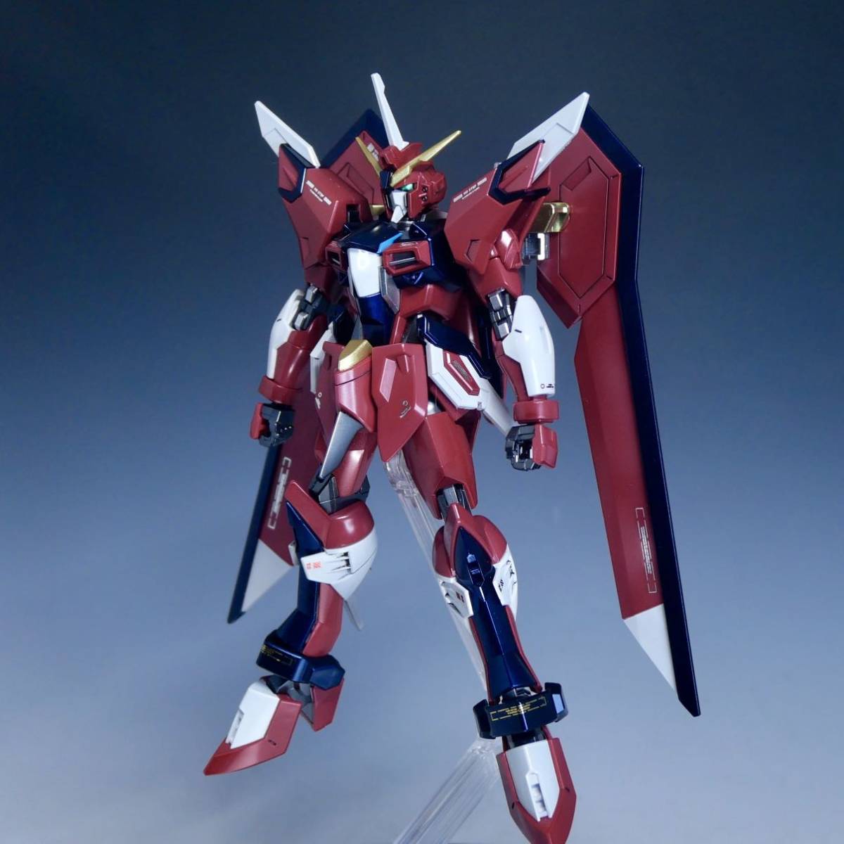 【全塗装小改修】HGイモータルジャスティスガンダム 完成品_画像6