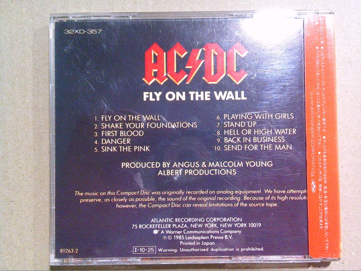 AC/DC[ fly * on * The * wall ]CD seal obi 