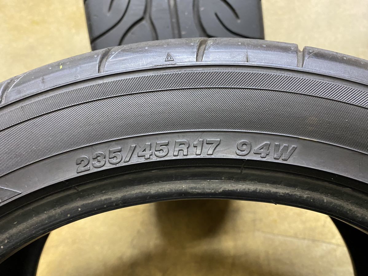 235/45R17（94W）ヨコハマ ADVAN NEOVA AD08R ラリータイヤ 中古2本 2017年製 235/45/17_画像5