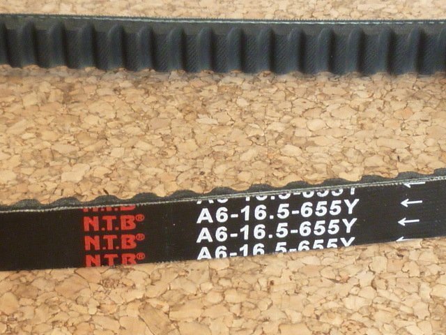 NTB '04～'07 ビーノ (SA26J) 高耐久性Vベルト A6-16.5-655Y　【デラックス】_画像2
