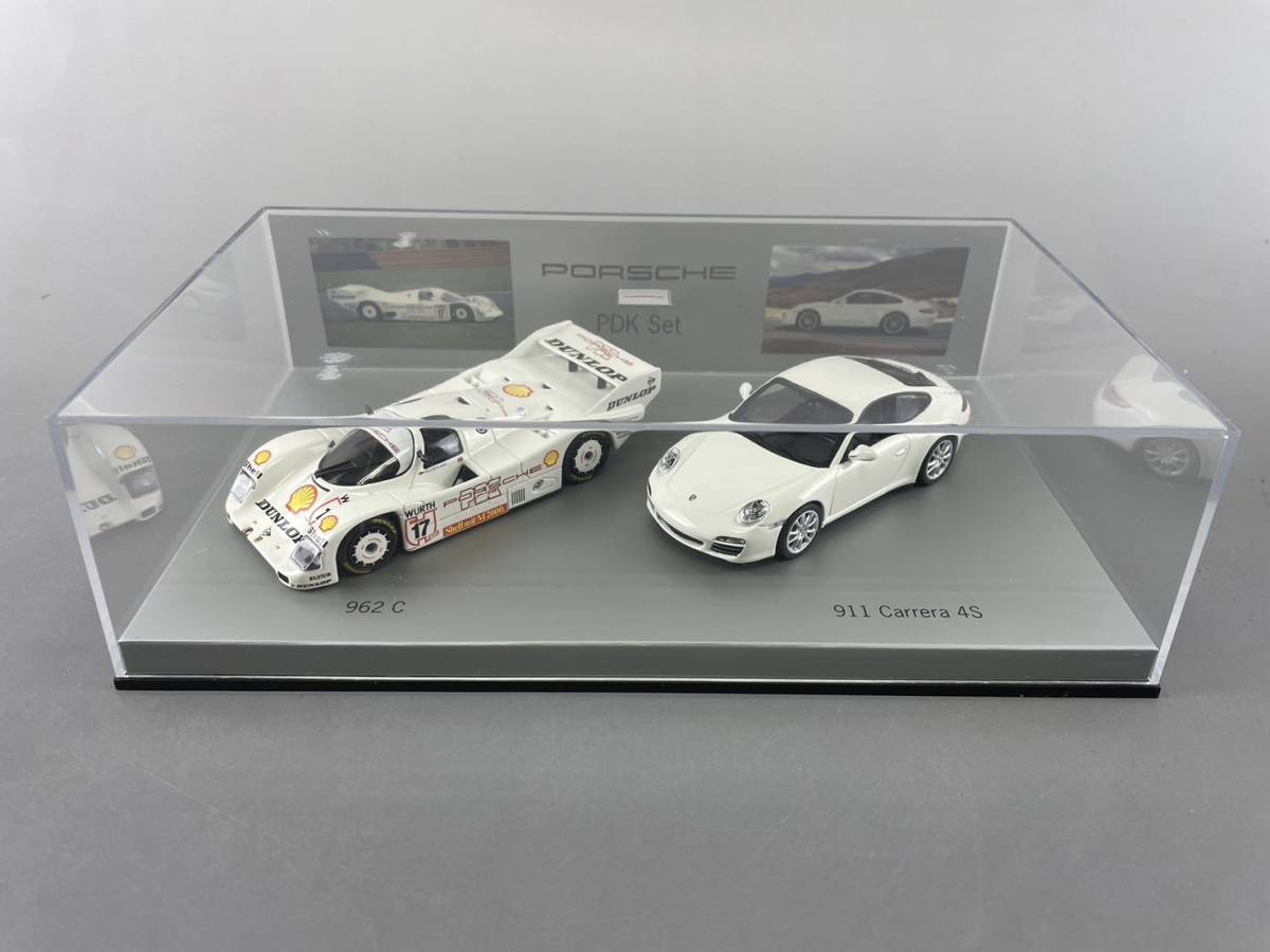 (C10)マニア必見！★1/43　ポルシェ　デザイン　DRIVER’S　SELLECTION 　PDK　SET　962C　Carrera4S　ミニチャンプス★現状品です！_画像7