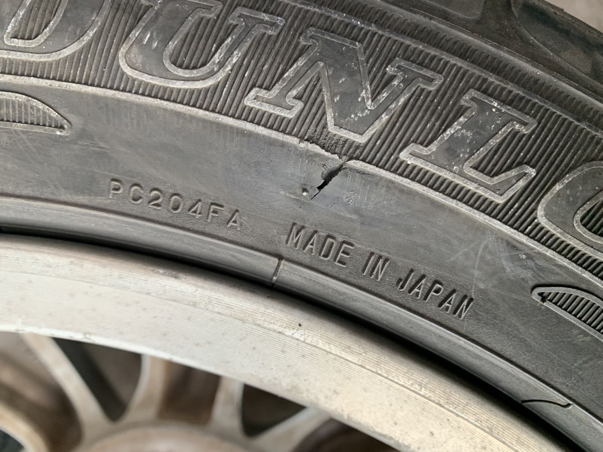 送料込み！215/50R17 DUNLOP ENASAVE 19,20年製 HONDA純正ホイール付き 17×7J 中古４本セット_画像10